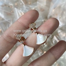 Kolczyki Bvlgari Divas Dream z masy perłowej z diamentami