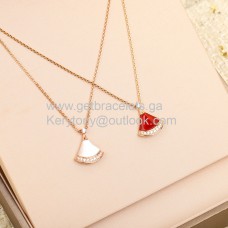 Naszyjnik Bvlgari Divas Dream Small z diamentami w kolorze różowego złota