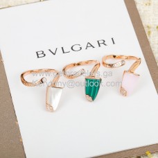 Pierścionek Bvlgari Gelati z różowego złota z kamieniami oprawionymi w diamenty, idealny