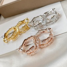 Kolczyki Bvlgari Serpenti Viper z diamentami Pave w 3 kolorach, idealne