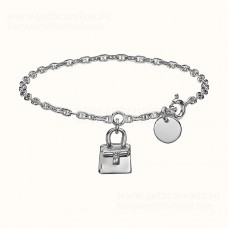 Bransoletka Hermes Birkin w kolorze srebrnym, wyprzedaż w USA