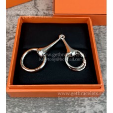 Pierścień/klamra do szalika Hermes Mors w białym złocie