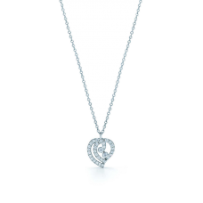 Naszyjnik Tiffany Enchant w kształcie serca, srebro próby 925, biżuteria z diamentami
