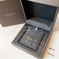 Bransoletka Messika Lucky z 1 diamentem w kolorze różowego złota i białego złota