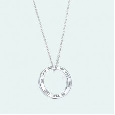 Naszyjnik Tiffany 1837 Circle Pendant Single Loop Silver Gold
