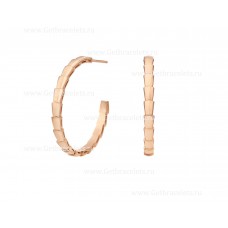 Kolczyki Bvlgari Medium Serpenti Viper z 18-karatowego różowego złota