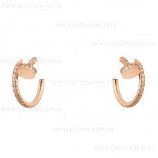 Cartier Juste Un Clou Small Earring Pink Gold With Diamonds