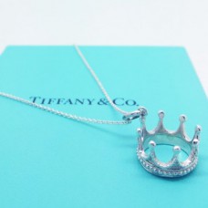 Naszyjnik z zawieszką Tiffany Crown Chain Biżuteria Walentynkowa