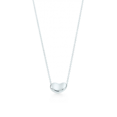 Naszyjnik z wisiorkiem Tiffany Elsa Peretti w kształcie fasoli ze srebra próby 925