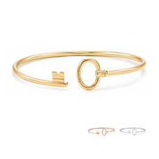 Bransoletka z drutu Tiffany Keys ze srebra próby 925, nowoczesna biżuteria designerska