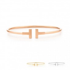 Bransoletka Tiffany T z wąskim drutem ze srebra próby 925