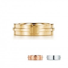 Wyprzedaż obrączek Tiffany T Two Ring ze srebra próby 925