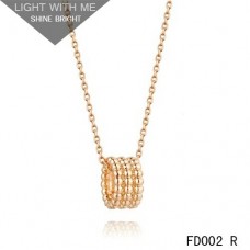 Wisiorek Van Cleef Arpels z różowego złota Perlee 3 rzędy