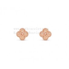 Van Cleef Arpels Sweet Alhambra Earbuds Rose Gold