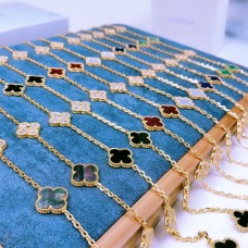 Van Cleef Arpels Alhambra długi naszyjnik 20 motywów Masa perłowa z diamentem Więcej kolorów