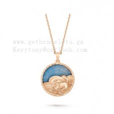 Długi naszyjnik Van Cleef Arpels Zodiaque Cancri z kwarcu w kolorze różowego złota